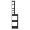 vidaXL &Eacute;tag&egrave;re de cuisine Ch&ecirc;ne noir 60 x 40 x 168 cm
