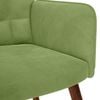 vidaXL Chaise de relaxation avec tabouret Vert clair Velours
