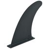 vidaXL Aileron central de planche &agrave; pagaie 18,3x21,2 cm Plastique Noir