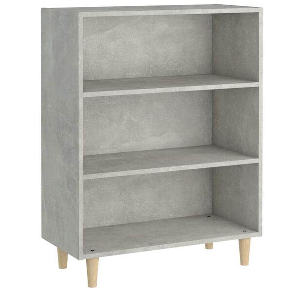 vidaXL Buffet Gris béton 69,5x32,5x90 cm Bois d'ingénierie