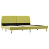 vidaXL Cadre de lit Vert Tissu 180 x 200 cm