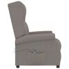 vidaXL Fauteuil inclinable &eacute;lectrique &agrave; oreilles taupe Tissu