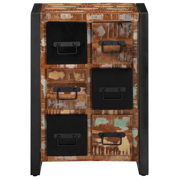 vidaXL Buffet 50x35x70 cm bois massif de récupération