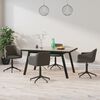 vidaXL Chaises pivotantes &agrave; manger lot de 4 Gris fonc&eacute; Velours