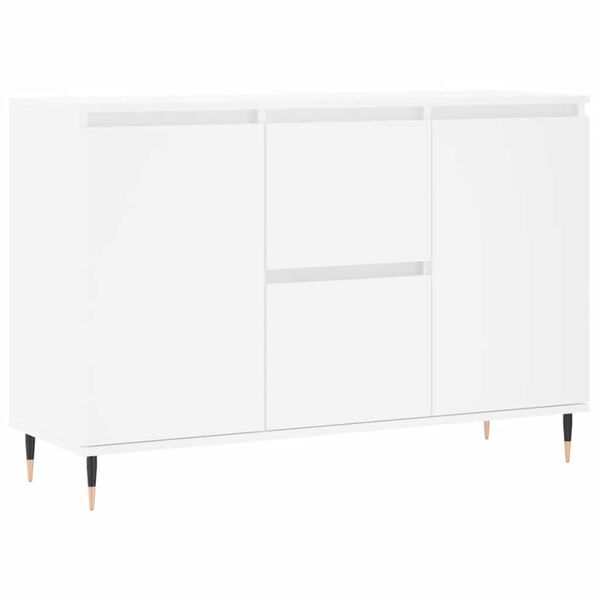 vidaXL Buffet blanc 101,5x35x70 cm bois d'ing&eacute;nierie