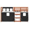 vidaXL Lit superposé sans matelas 90x200 cm bois de pin massif