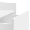 vidaXL Table de chevet blanc 45x50x65 cm bois d'ingénierie