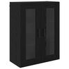 vidaXL Haut Armoire Ch&ecirc;ne noir 69,5 x 34 x 180 cm Bois d'ing&eacute;nierie