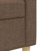 vidaXL Ensemble de canap&eacute;s 2 pcs marron tissu