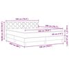 vidaXL Lit &agrave; ressorts avec matelas Gris fonc&eacute; 180 x 200 cm Velours