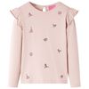 T-shirt pour enfants à manches longues rose 140