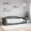 vidaXL Lit de repos gris fonc&eacute; 100x200 cm tissu
