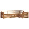vidaXL Ensemble de canap&eacute;s d'ext&eacute;rieur 4 pcs Naturel