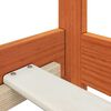 vidaXL Cadre de lit Cire marron 80 x 200 cm Bois de pin massif