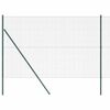 vidaXL Cl&ocirc;ture en fils soud&eacute;s pour fixation au sol 25 x 1,5 m Vert