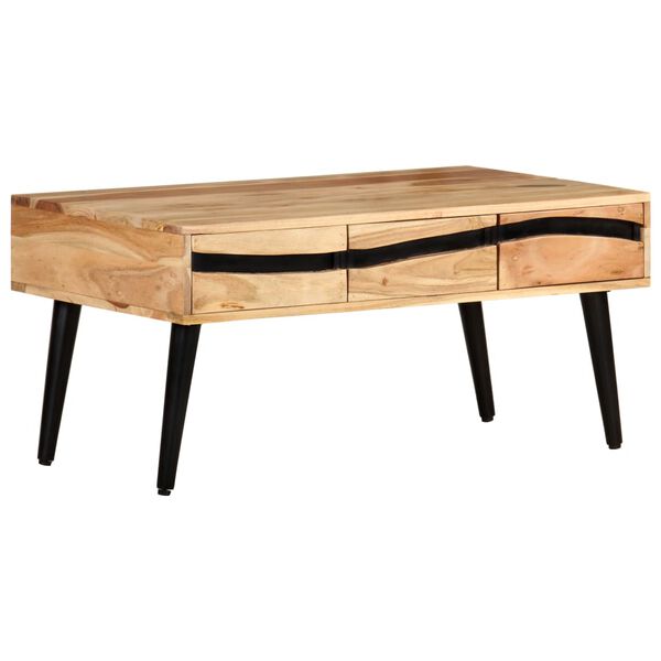 vidaXL Table basse 88x50x42 cm Bois d'acacia solide