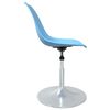 vidaXL Chaises pivotantes &agrave; manger lot de 6 bleu PP