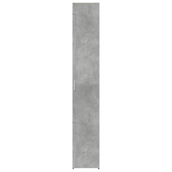 vidaXL Buffet haut gris b&eacute;ton 30x42,5x185 cm bois d'ing&eacute;nierie
