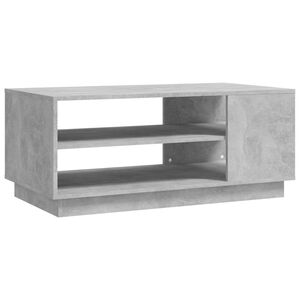 vidaXL Table basse gris b&eacute;ton 102x55x43 cm bois d'ing&eacute;nierie