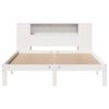vidaXL Lit biblioth&egrave;que sans matelas blanc 150x200 cm bois pin massif