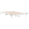 vidaXL Cadre de lit avec tables de chevet Blanc 160 x 210 cm