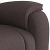 vidaXL Fauteuil de massage inclinable Marron foncé Tissu