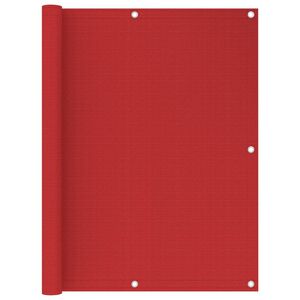 vidaXL &Eacute;cran de balcon Rouge 120x500 cm PEHD