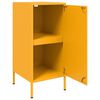 vidaXL Buffets 2 pcs jaune moutarde 36x39x79 cm acier