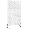 vidaXL &Eacute;cran de confidentialit&eacute; 100 x 50 x 180 cm Acier inoxydable