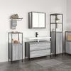 vidaXL Ensemble de mobilier de salle de bain 3 pcs Gris Sonoma