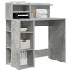 vidaXL Bureau Gris b&eacute;ton 90 x 48 x 101,5 cm Bois d'ing&eacute;nierie