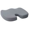 vidaXL Coussin d&rsquo;assise Gris 47 x 37 x 8 cm Mousse &agrave; m&eacute;moire de forme