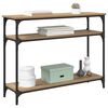 vidaXL Table console avec &eacute;tag&egrave;re Ch&ecirc;ne artisanal 100 x 29 x 75 cm