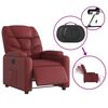vidaXL Fauteuil inclinable électrique Rouge bordeaux Similicuir