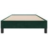 vidaXL Cadre de lit sans matelas vert fonc&eacute; 80x210 cm velours