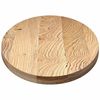 vidaXL Dessus de table 140x60x4 cm bois de ch&ecirc;ne massif ovale