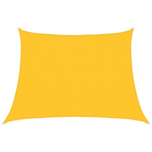 vidaXL Voile d'ombrage 160 g/m&sup2; trap&egrave;ze jaune 4/5x3 m PEHD