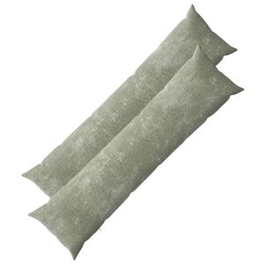 vidaXL Housse de coussin 2 pc HEERLEN Vert 40 x 145 cm Tissu Chenille