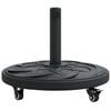 vidaXL Pied de parasol Noir &Oslash;38-48 mm PE, b&eacute;ton et fer
