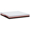 vidaXL Matelas Blanc et Gris 180 x 200 cm Tissu jacquard