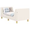 vidaXL Cadre de lit pour tout-petit avec t&ecirc;te de lit Cr&egrave;me 70 x 140 cm