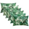 vidaXL Housse de coussin 6 pcs HEERLEN Motif feuilles 50 x 75 cm