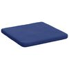 vidaXL Coussins de siège 4 pcs Bleu police 40 x 40 x 3 cm Velours