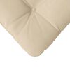 vidaXL Coussins de si&egrave;ge 4 pcs Cr&egrave;me 40 x 40 cm Tissu en microfibre