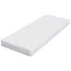 vidaXL Matelas Blanc 70 x 200 cm Tissu jacquard