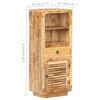vidaXL Buffet 45x32x110 cm Bois de manguier brut