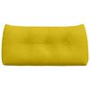 vidaXL Coussin de Dos Jaune 100 x 24 x 50 cm Velours