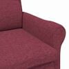 vidaXL fauteuil Bordeaux tissu