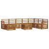 vidaXL Ensemble de canap&eacute;s d'ext&eacute;rieur 9 pc Naturel