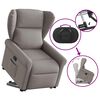 vidaXL Fauteuil inclinable taupe tissu